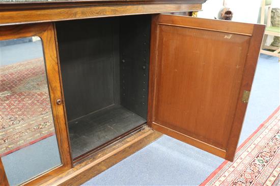 A Regency rosewood side cabinet 152cm